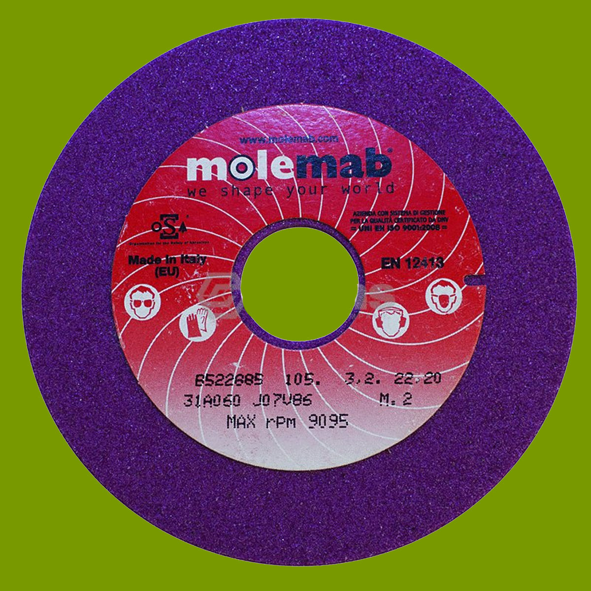 (image for) Molemab Chain Grinding Wheel (PACK OF 5) 4" x 1/8" x 7/8" 700-186